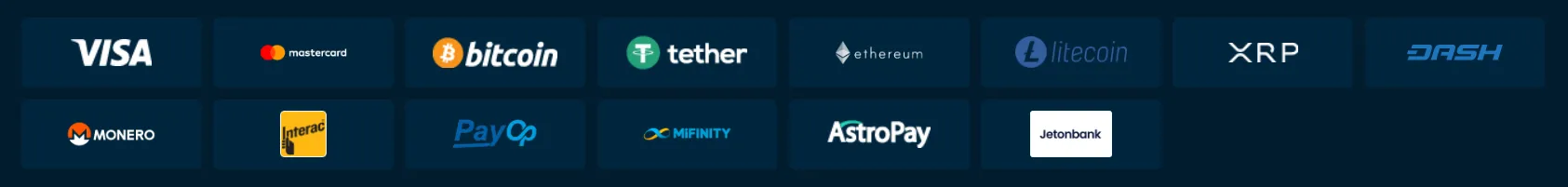 Payment Methods at Rolletto Casino